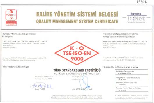PREFI TSE-EN-ISO 9001:2008 QM